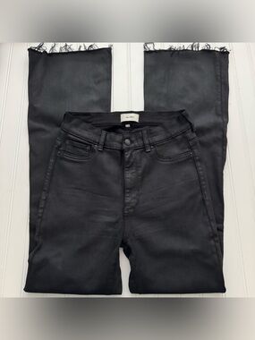DL1961 Bridget Boot 33” Black Coated Jeans - Size 30